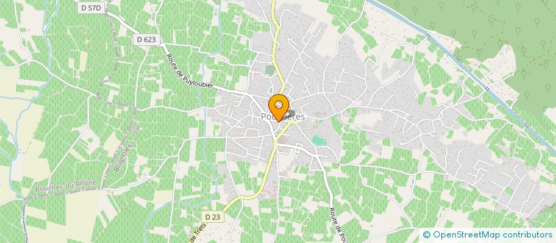 localisation de l'entreprise SCI SP  POURRIERES