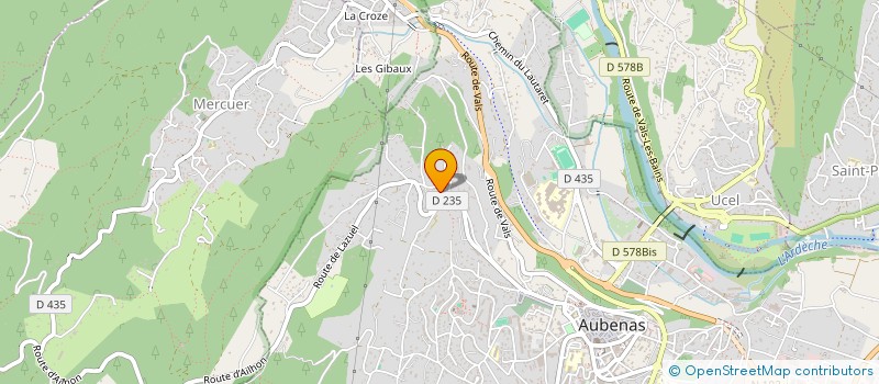 localisation de l'entreprise SCI SP IMMO à AUBENAS