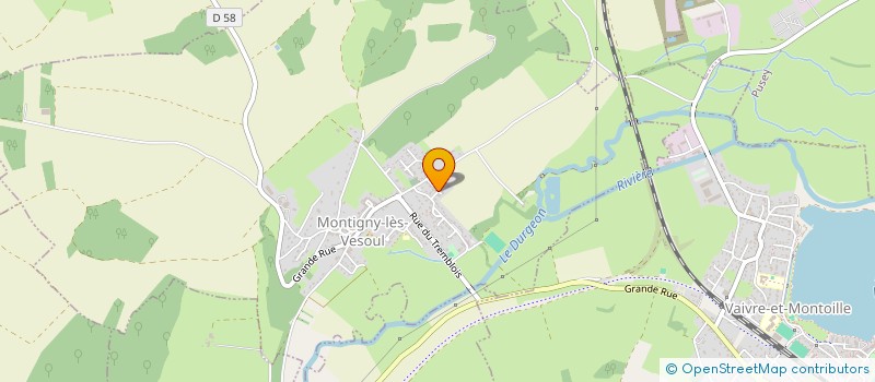 localisation de l'entreprise SCI SP'IMMO  MONTIGNY-LES-VESOUL