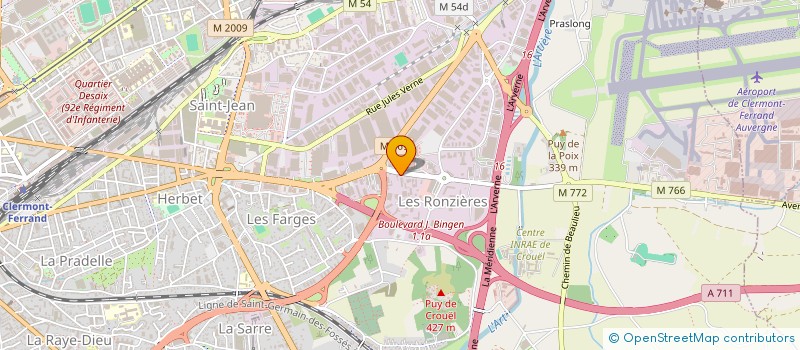 localisation de l'entreprise SCI SP INVESTISSEMENTS  CLERMONT-FERRAND