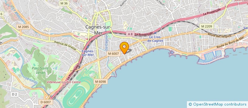 localisation de l'entreprise SCI SP NATAF STANISLAS à CAGNES-SUR-MER