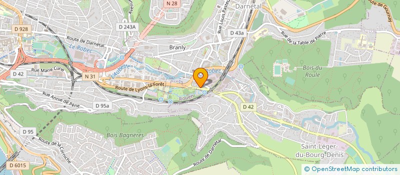 localisation de l'entreprise SCI SP ROBEC  DARNETAL