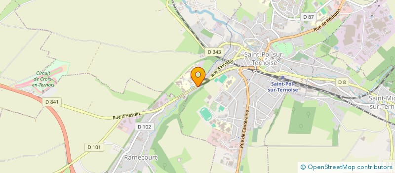 localisation de l'entreprise SCI SPACE LIGHT  SAINT-POL-SUR-TERNOISE