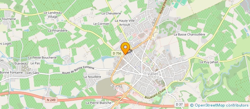 localisation de l'entreprise SCI SPAM  VALLET