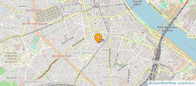 localisation de l'entreprise SCI SPAME  BORDEAUX