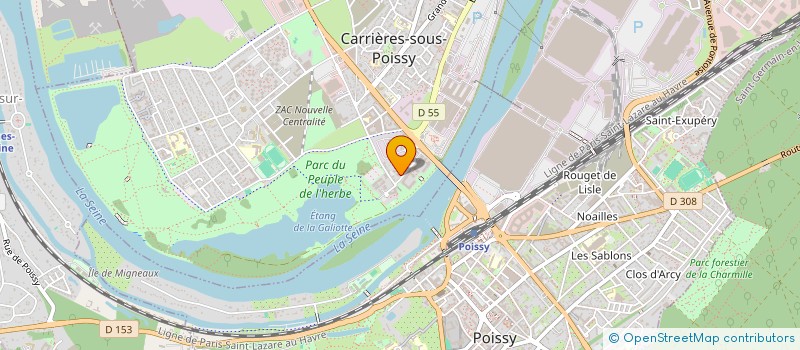 localisation de l'entreprise SCI SPANGENBERG  CARRIERES-SOUS-POISSY