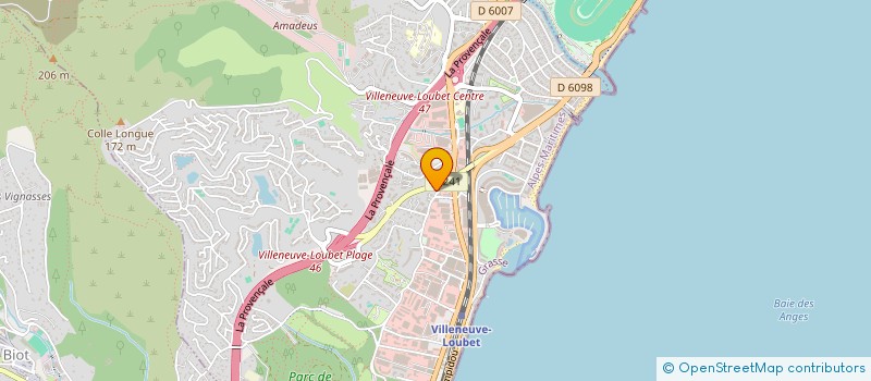 localisation de l'entreprise SCI SPANO à VILLENEUVE-LOUBET