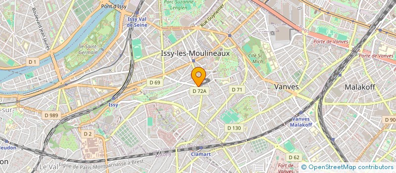 localisation de l'entreprise SCI SPARTE IMMO à ISSY-LES-MOULINEAUX