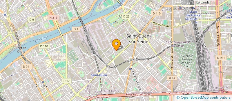 localisation de l'entreprise SCI SPARTY à SAINT-OUEN-SUR-SEINE