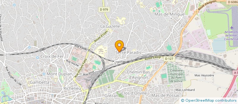 localisation de l'entreprise SCI SPAVONE  NIMES