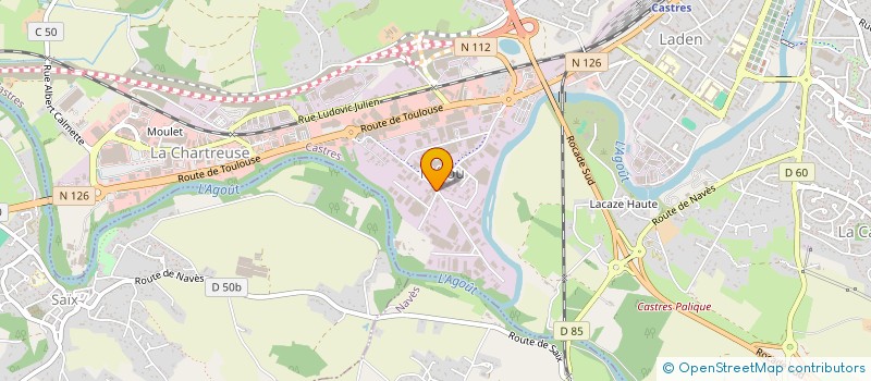 localisation de l'entreprise SCI SPB  CASTRES