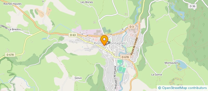localisation de l'entreprise SCI SPB IMMO à RIOM-ES-MONTAGNES