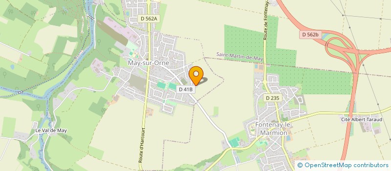 localisation de l'entreprise SCI SPBR  MAY-SUR-ORNE