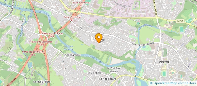 localisation de l'entreprise SCI SPD  VERTOU