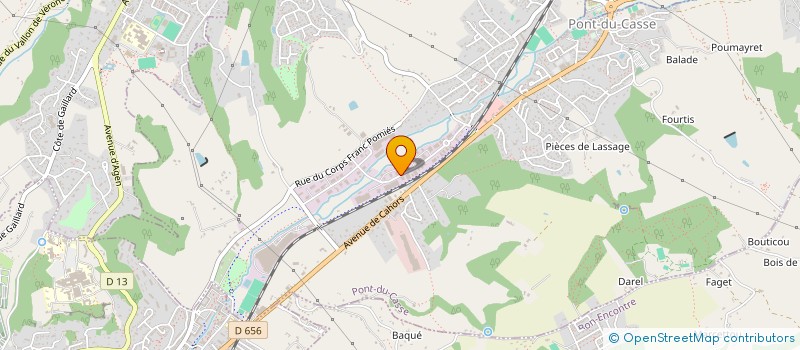 localisation de l'entreprise SCI SPDP  PONT-DU-CASSE