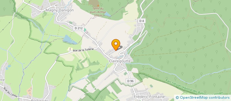 localisation de l'entreprise SCI SPE  CLAIREGOUTTE