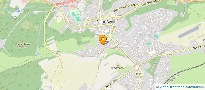 localisation de l'entreprise SCI SPE  SAINT-AVOLD