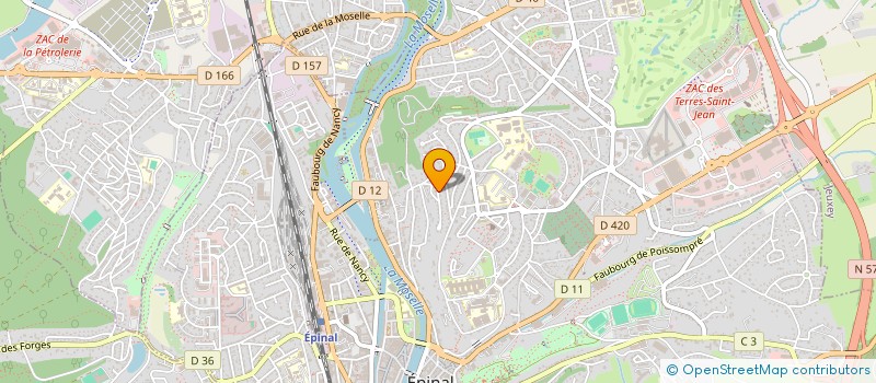 localisation de l'entreprise SCI SPE LES LILAS à EPINAL
