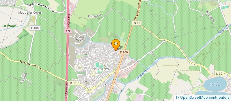 localisation de l'entreprise SCI SPEARE  POLLESTRES