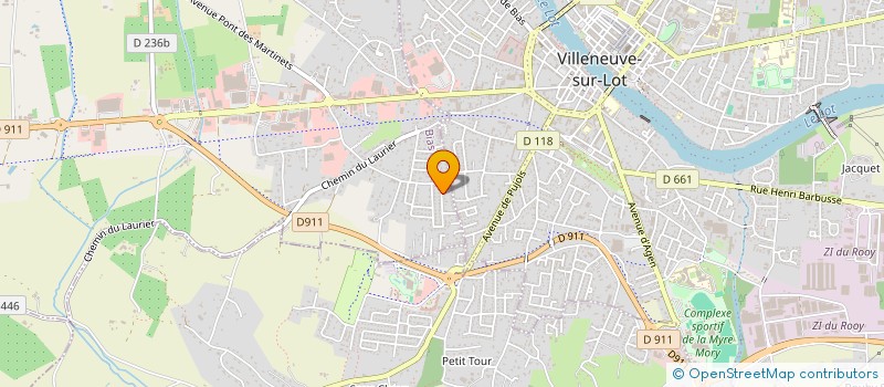 localisation de l'entreprise SCI SPECTRE  VILLENEUVE SUR LOT