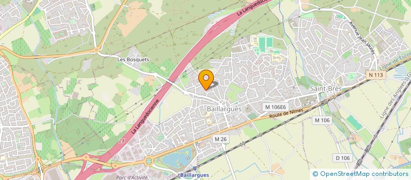 localisation de l'entreprise SCI SPEED à BAILLARGUES