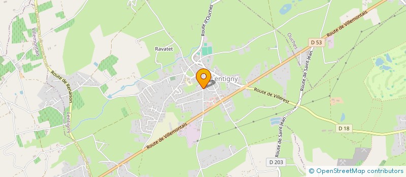 localisation de l'entreprise SCI SPEED WAGON  LENTIGNY