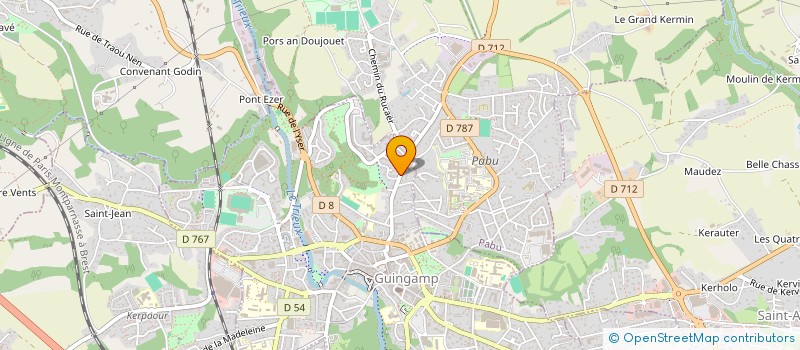 localisation de l'entreprise SCI SPELY  GUINGAMP