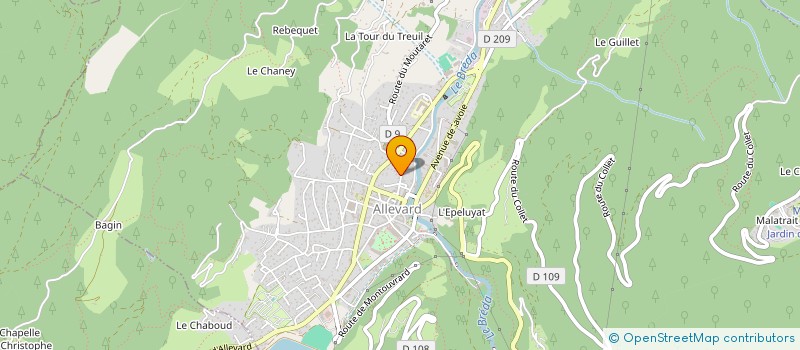 localisation de l'entreprise SCI SPERANZA  ALLEVARD