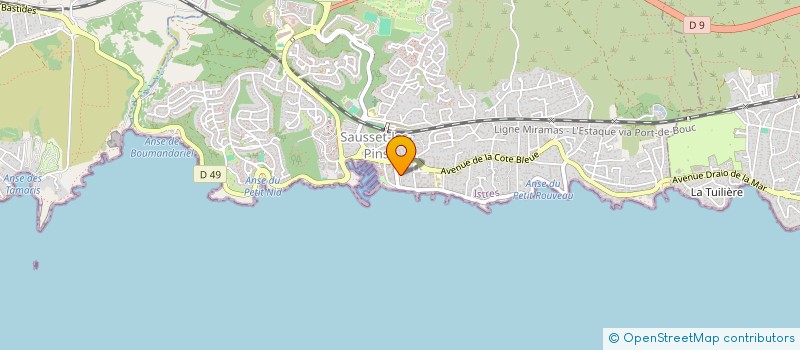 localisation de l'entreprise SCI SPERANZA  SAUSSET-LES-PINS