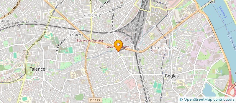 localisation de l'entreprise SCI SPERANZZA à BEGLES