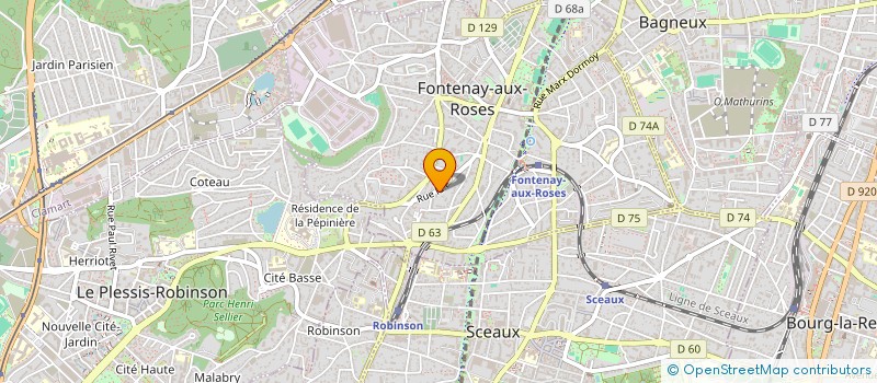 localisation de l'entreprise SCI SPERONE à FONTENAY-AUX-ROSES