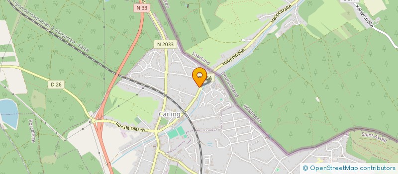 localisation de l'entreprise SCI SPG  CARLING