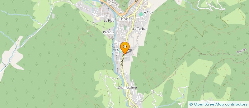 localisation de l'entreprise SCI SPHERE à THONES
