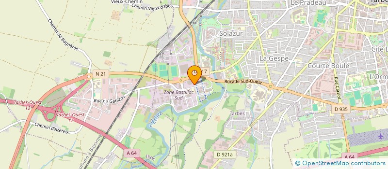 localisation de l'entreprise SCI SPI GENNEVILLIERS  TARBES