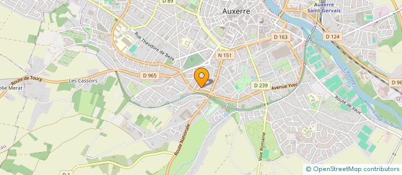 localisation de l'entreprise SCI SPIC à AUXERRE
