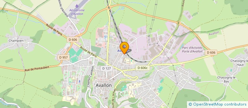 localisation de l'entreprise SCI SPICE GAMES  AVALLON