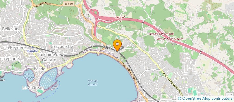 localisation de l'entreprise SCI SPIDER  SANARY-SUR-MER