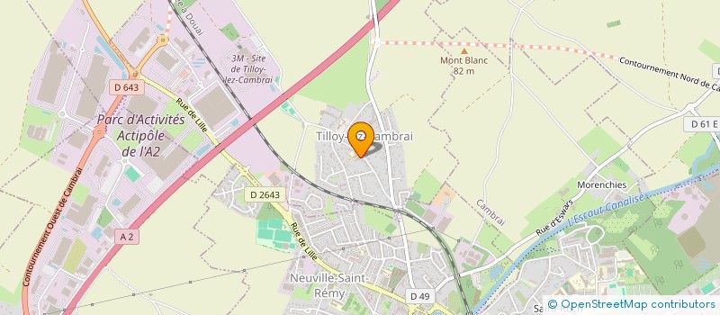 localisation de l'entreprise SCI SPIMANE  TILLOY-LEZ-CAMBRAI