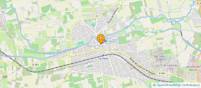 localisation de l'entreprise SCI SPIRALE  LE THOR