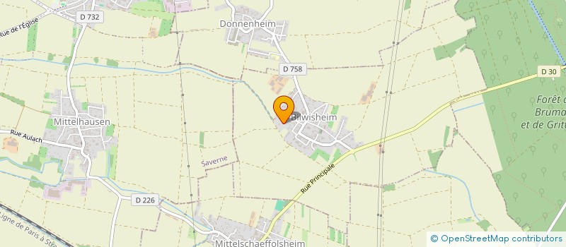 localisation de l'entreprise SCI SPISIM  BILWISHEIM