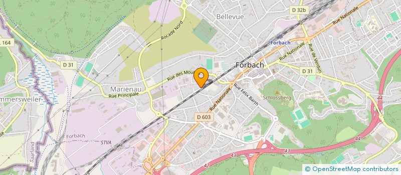 localisation de l'entreprise SCI SPIT  FORBACH