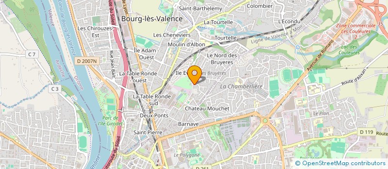 localisation de l'entreprise SCI SPITI  BOURG-LES-VALENCE