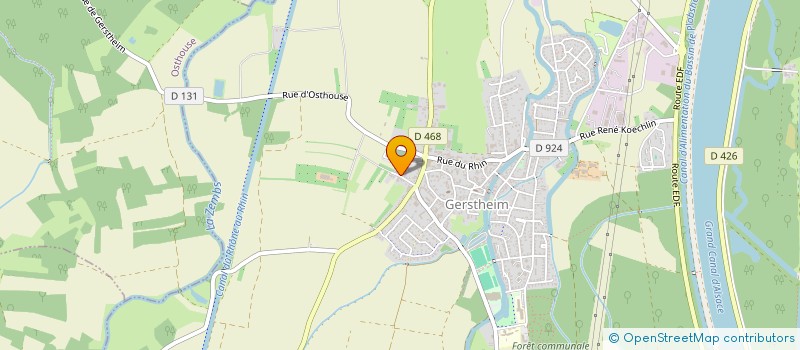 localisation de l'entreprise SCI SPITZ  GERSTHEIM