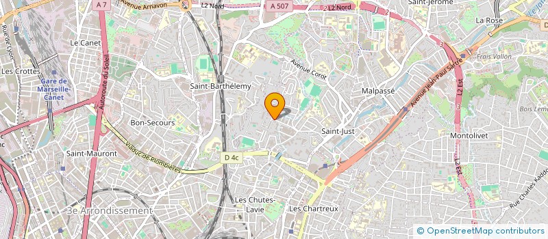 localisation de l'entreprise SCI SPIX  MARSEILLE