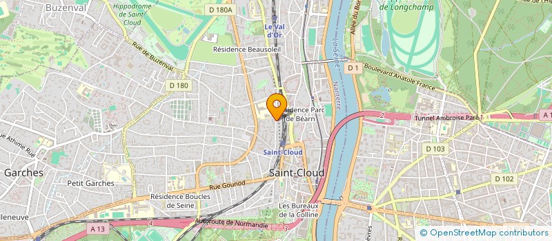 localisation de l'entreprise SCI SPIZZARO à SAINT-CLOUD