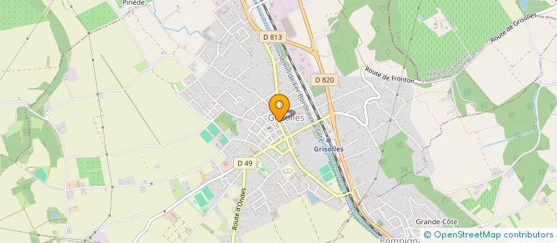 localisation de l'entreprise SCI SPL  GRISOLLES