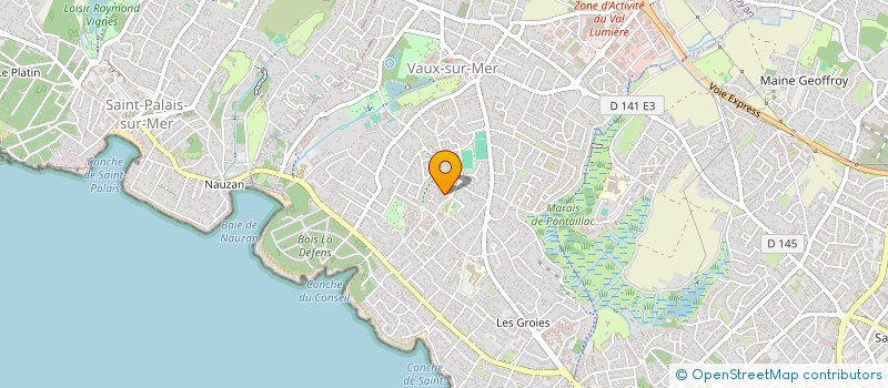 localisation de l'entreprise SCI SPL IMMO  VAUX-SUR-MER