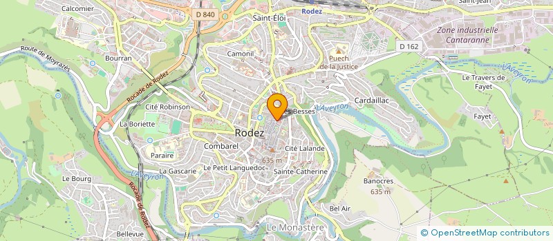 localisation de l'entreprise SCI SPLAF  RODEZ