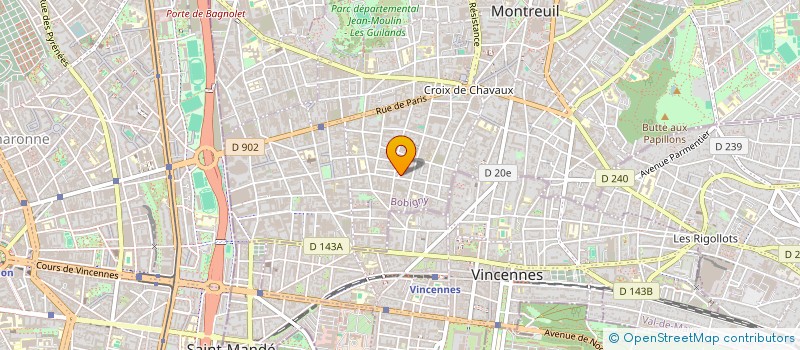 localisation de l'entreprise SCI SPLENDOR  MONTREUIL