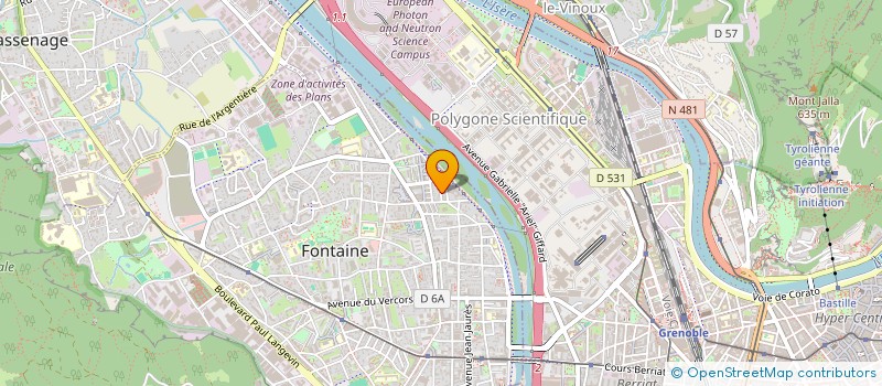 localisation de l'entreprise SCI SPM  FONTAINE